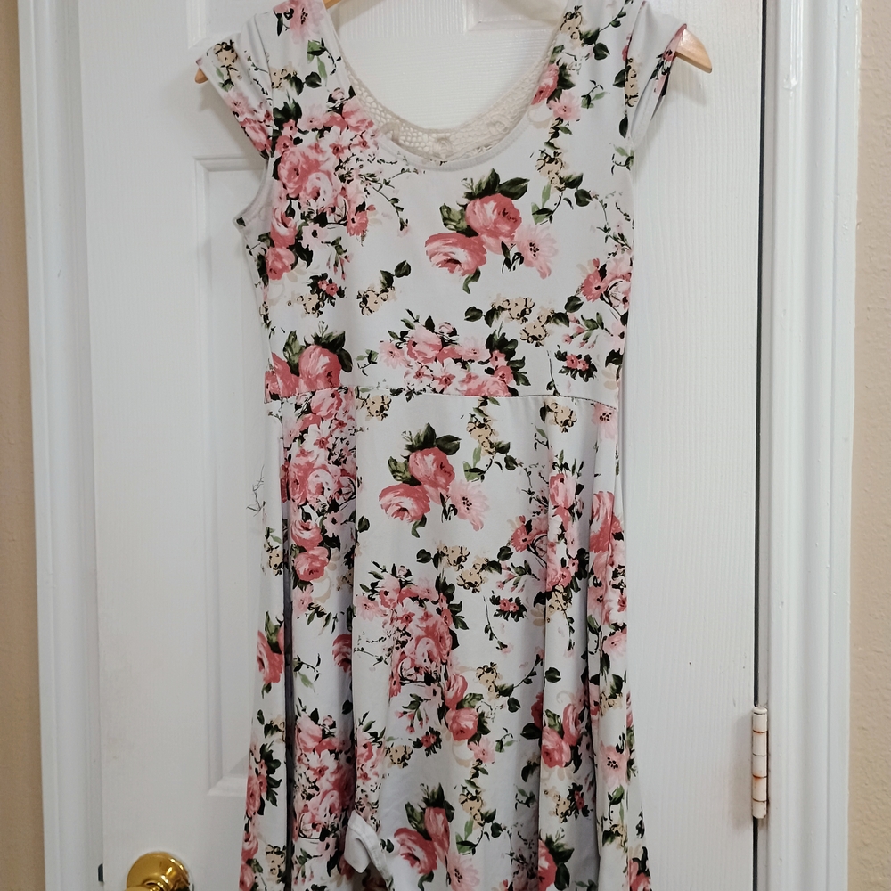 Floral Cap Sleeve Dress